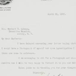 Letter: 1936 April 22