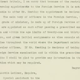 Letter: 1935 October 14