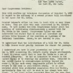 Letter: 1955 December 19