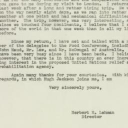 Letter: 1943 May 17