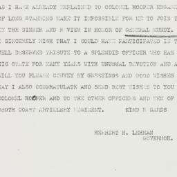 Telegram: 1940 November 9