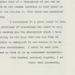 Letter: 1956 January 12