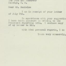 Letter: 1950 July 12