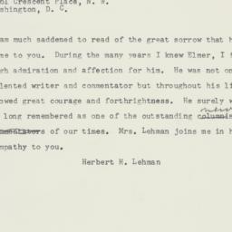Telegram: 1958 May 19