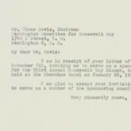 Letter: 1950 November 29