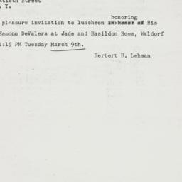 Telegram: 1948 March 8