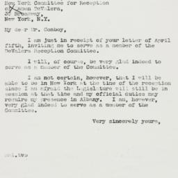 Letter: 1939 April 8