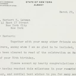 Letter: 1958 March 29