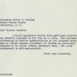 Letter: 1953 May 6
