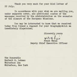 Letter: 1947 July 24
