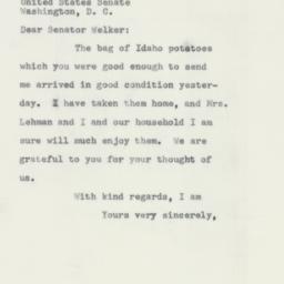 Letter: 1956 February 9