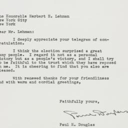 Letter: 1948 November 8