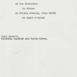 Letter: 1943 July 7