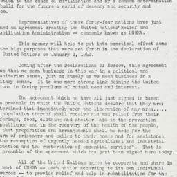 Press Release: 1943 November 9