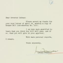 Letter: 1934 April 19