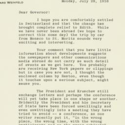 Letter: 1958 July 28