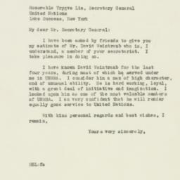 Letter: 1946 October 11