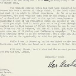 Letter: 1950 August 21