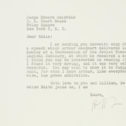 Letter: 1958 October 30