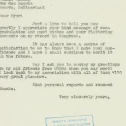 Letter: 1950 November 18