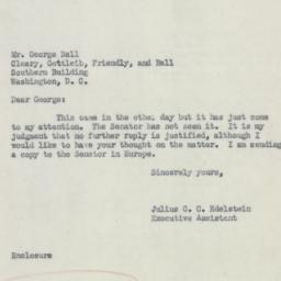 Letter: 1953 August 18