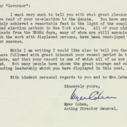 Letter: 1950 November 11