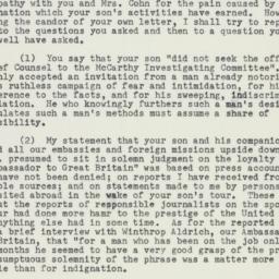Letter: 1953 August 1