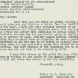 Letter: 1950 May 19