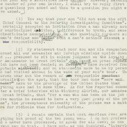 Letter: 1953 August 1
