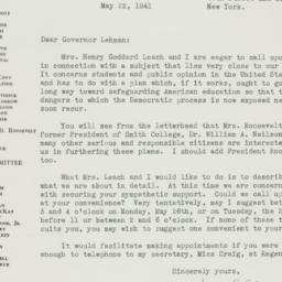 Letter: 1941 May 22