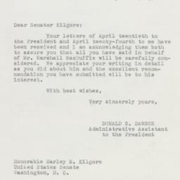 Letter: 1950 April 26