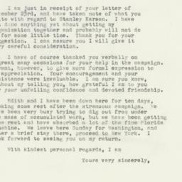 Letter: 1949 December 2