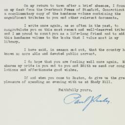 Letter: 1947 March 6