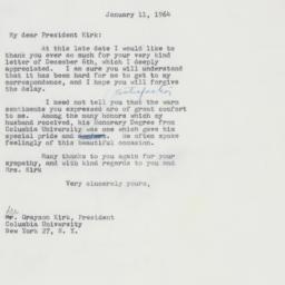 Letter: 1964 January 11