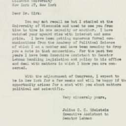 Letter: 1951 October 26
