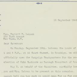 Letter: 1949 September 13