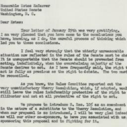 Letter: 1952 January 31