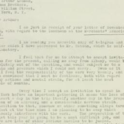 Letter: 1932 November 15