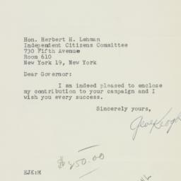 Letter: 1950 October 31