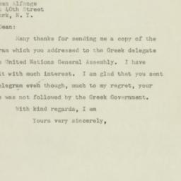 Letter: 1947 December 1