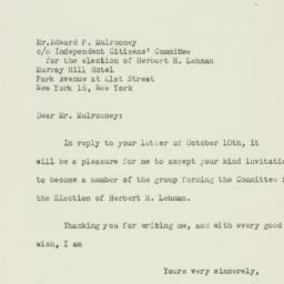 Letter: 1946 October 17