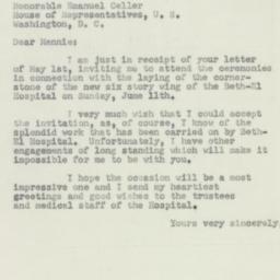 Letter: 1950 May 4