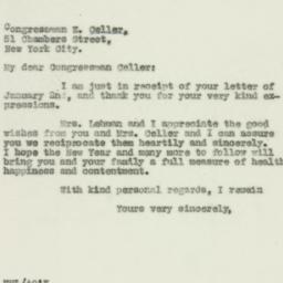 Letter: 1930 January 3