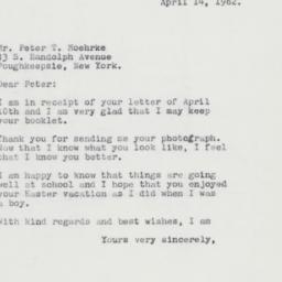 Press Release: 1962 April 14
