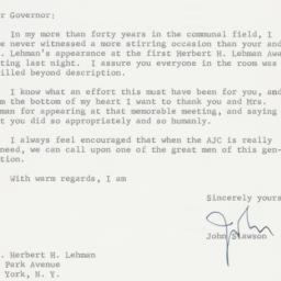 Letter: 1963 November 7