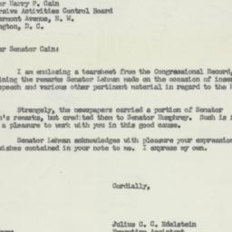 Letter: 1956 May 8