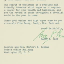 Letter: 1951 December 15
