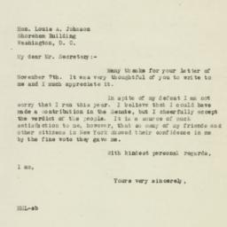 Letter: 1946 November 11