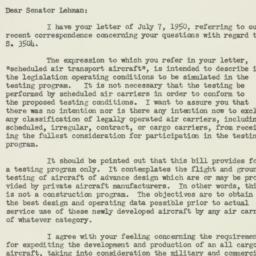 Letter: 1950 July 11