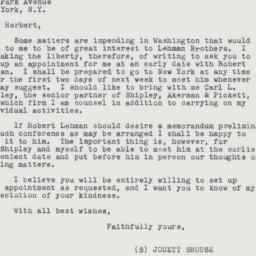 Letter: 1961 May 18